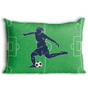 Soccer Pillowcase - Soccer Field Girl