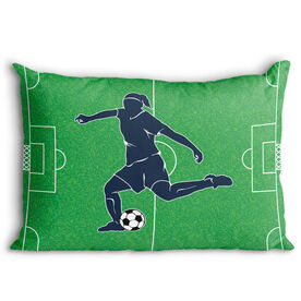 Soccer Pillowcase - Soccer Field Girl