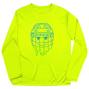 Hockey Long Sleeve Performance Tee - Have An Ice Day Smiley