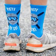 Skiing Woven Mid-Calf Socks - Yeti to Ski
