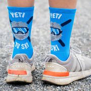 Skiing Woven Mid-Calf Socks - Yeti to Ski