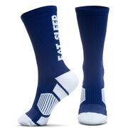 Lacrosse Woven Mid-Calf Socks - Eat. Sleep. Lacrosse