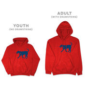 Hockey Hooded Sweatshirt - Rocky The Hockey Dog