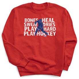 Hockey Crewneck Sweatshirt - Bones Heal Hockey