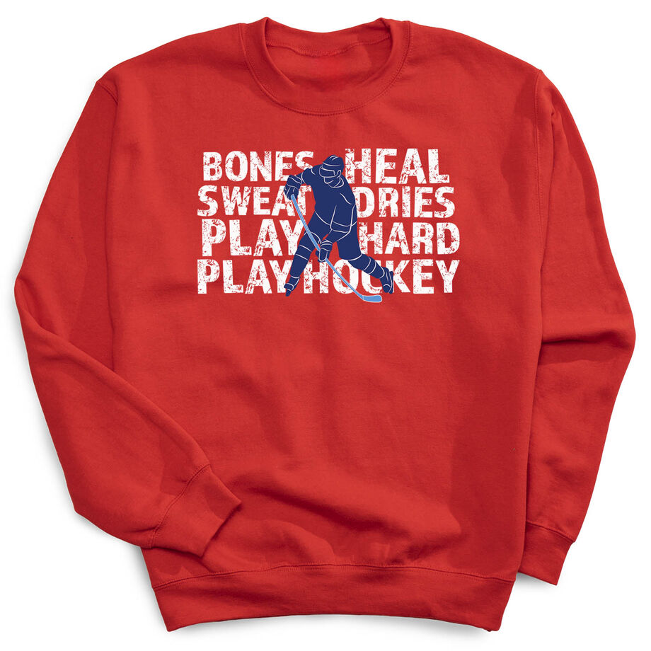Hockey Crewneck Sweatshirt - Bones Heal Hockey