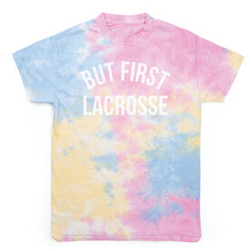 Lacrosse Short Sleeve T-Shirt - But First Lacrosse Tie Dye