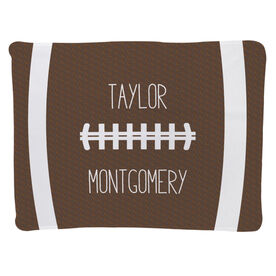 Football Baby Blanket - Football Stitches