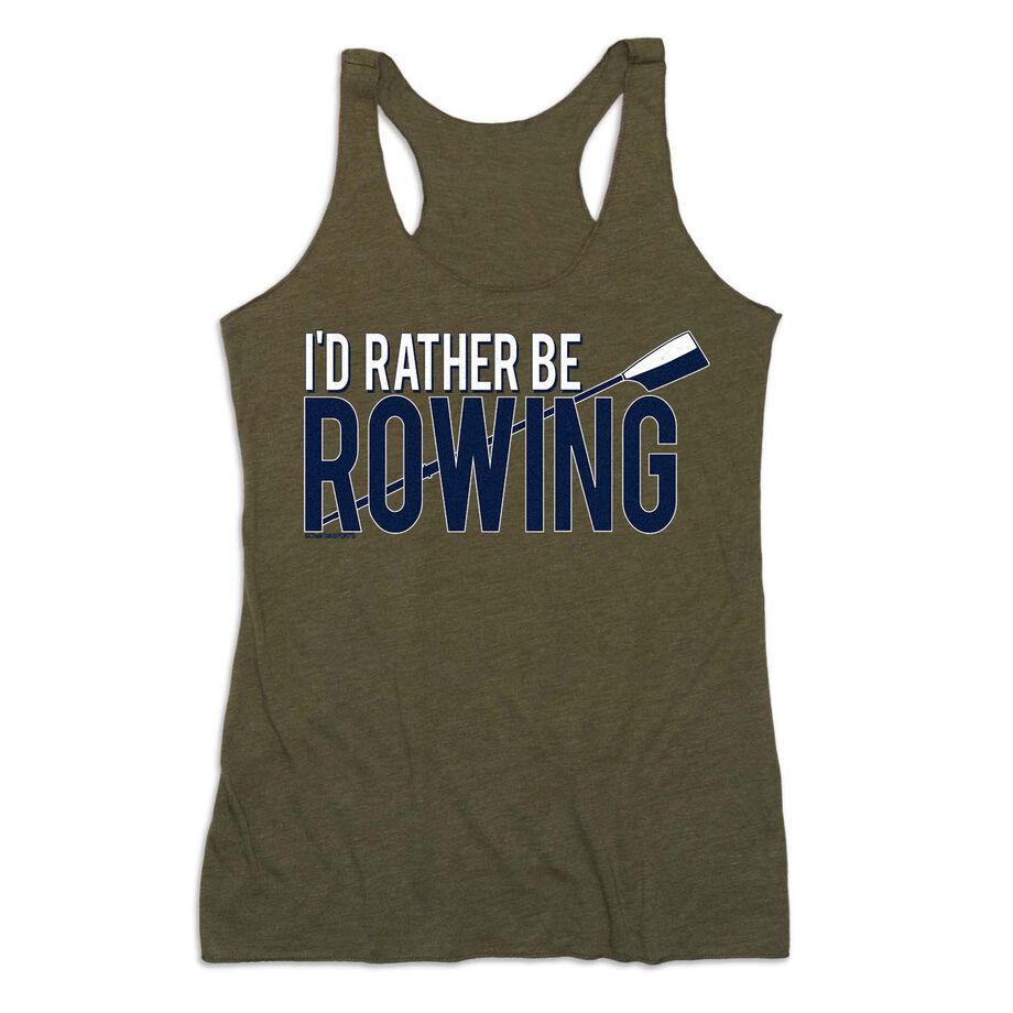 Crew Women's Everyday Tank Top - I'd Rather Be Rowing