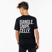 Hockey Short Sleeve T-Shirt - Dangle Snipe Celly Words (Back Design)