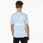 Baseball Short Sleeve T-Shirt - Baseball Player (Back Design)