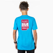 Hockey Short Sleeve T-Shirt - Don't Feed The Goalie (Back Design)