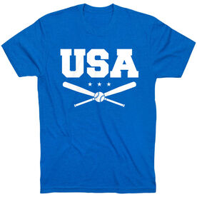 Baseball T-Shirt Short Sleeve - USA