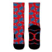 Guys Lacrosse Graphic Flex Mid-Calf Socks - Bayside