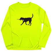 Hockey Long Sleeve Performance Tee - Howe the Hockey Dog