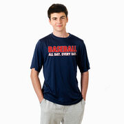 Baseball Short Sleeve Performance Tee - Baseball All Day Everyday