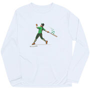 Baseball Long Sleeve Performance Tee - Lucky Tater Leprechaun