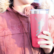 Girls Lacrosse 20 oz. Double Insulated Tumbler - Player Silhouette