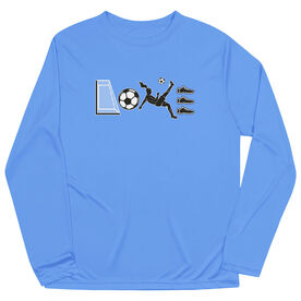 Soccer Long Sleeve Performance Tee - Soccer Love