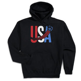 Soccer Hooded Sweatshirt - USA Patriotic