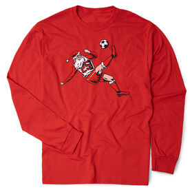 Soccer Tshirt Long Sleeve - Soccer Santa