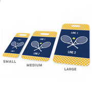 Tennis Bag/Luggage Tag - Personalized Tennis Team with Rackets