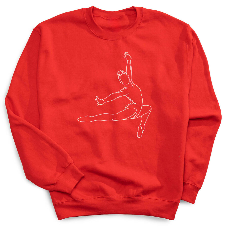 Gymnastics Crewneck Sweatshirt - Gymnast Sketch