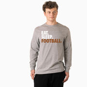 Football Tshirt Long Sleeve - Eat. Sleep. Football