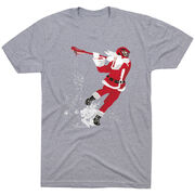 Guys Lacrosse Short Sleeve T-Shirt - Santa Laxer