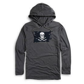 Men's Hockey Lightweight Hoodie - Hockey Pirate Flag