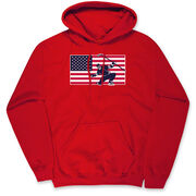 Hockey Hooded Sweatshirt - Patriotic Hockey