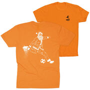Soccer Short Sleeve T-Shirt - Santa Player (Back Design)