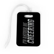 Cheerleading Bag/Luggage Tag - I'd Rather Be Cheering