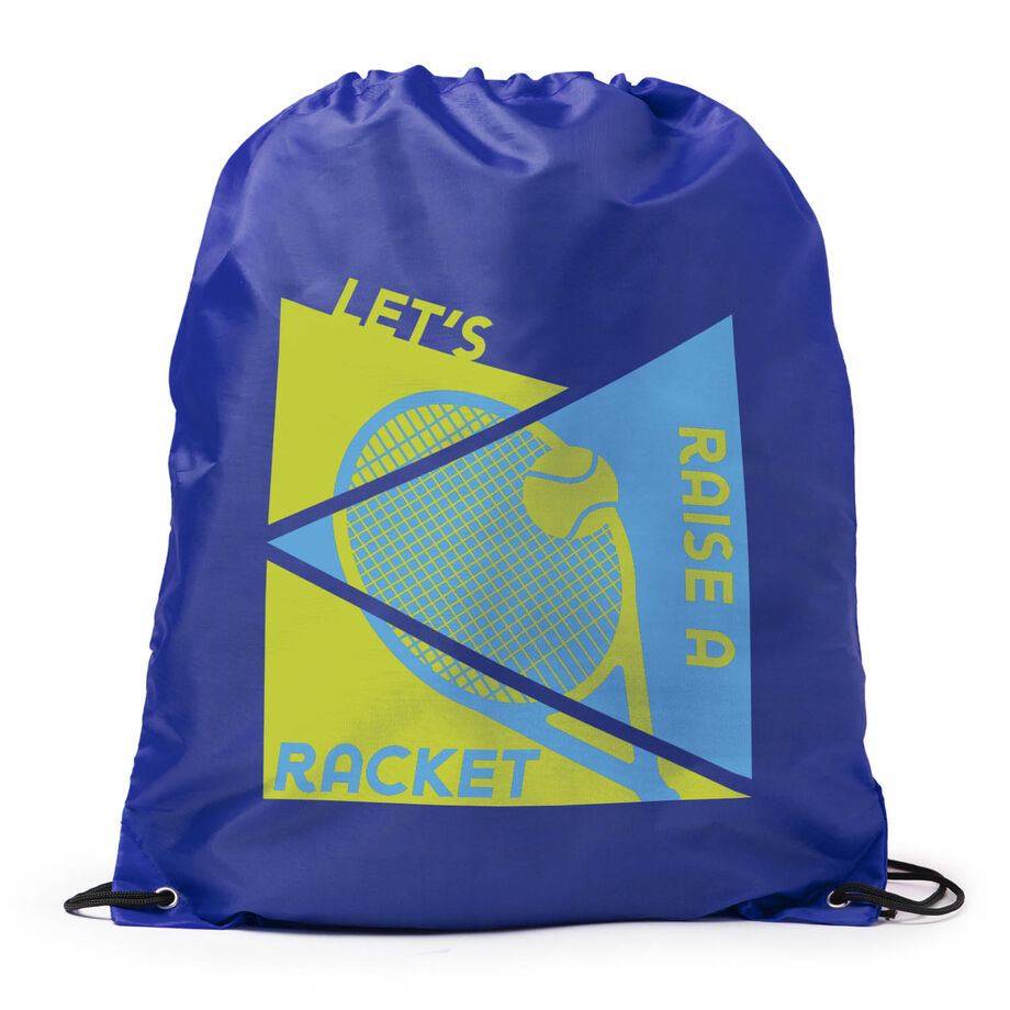 Tennis Drawstring Backpack - Let's Raise A Racket