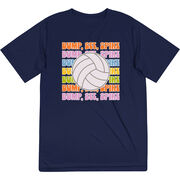 Volleyball Short Sleeve Performance Tee - Bump, Set, Spike