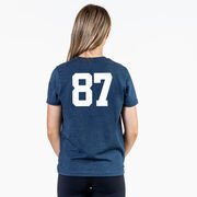 Girls Lacrosse T-Shirt Short Sleeve Lacrosse Stick Heart