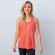 Gymnastics Flowy Racerback Tank Top - Gymnast Sketch