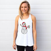 Volleyball Flowy Racerback Tank Top - Serving Holiday Cheer