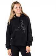 Gymnastics Hooded Sweatshirt - Gymnast Sketch