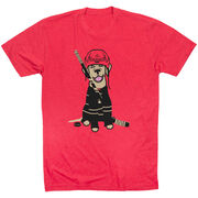 Hockey Short Sleeve T-Shirt - Hunter the Hockey Dog