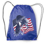 Guys Lacrosse Drawstring Backpack - Lacrosse Eagle