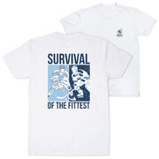 Hockey Short Sleeve T-Shirt - Survival of the Fittest (Back Design)