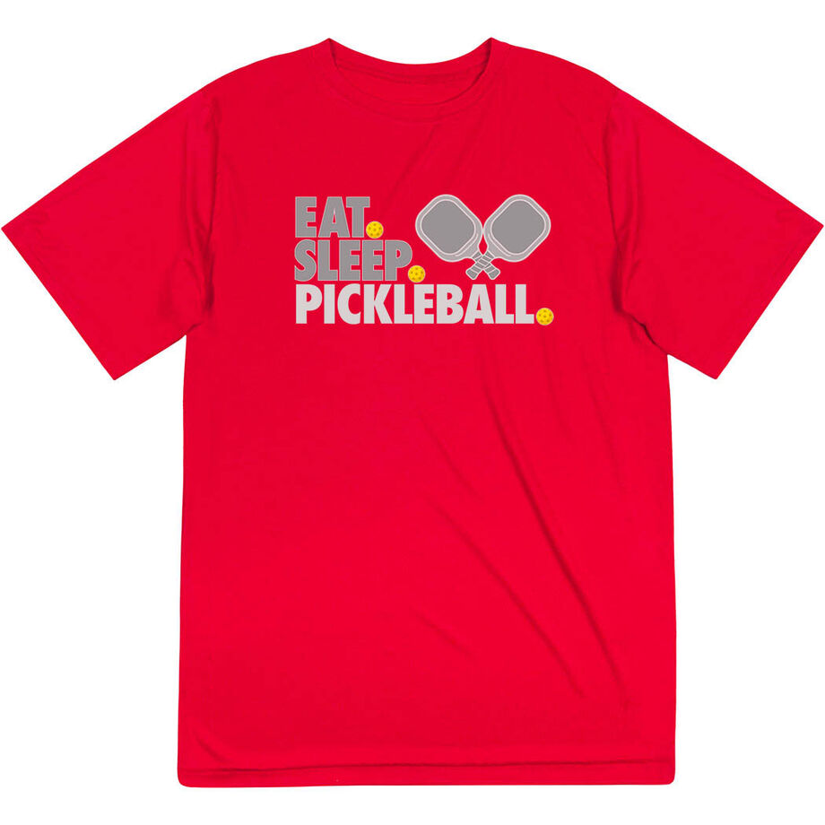 Pickleball Short Sleeve Performance Tee - Eat. Sleep. Pickleball