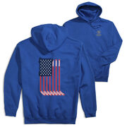 Hockey Hooded Sweatshirt - USA Sticks (Back Design)