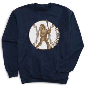 Baseball Crew Neck Sweatshirt - Baseball Bigfoot