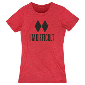 Skiing & Snowboarding Women's Everyday Tee - I'm Difficult