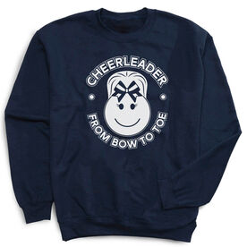 Cheerleading Crewneck Sweatshirt - Cheerleader From Bow To Toe
