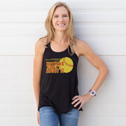 Softball Flowy Racerback Tank Top - Nothing Soft About It