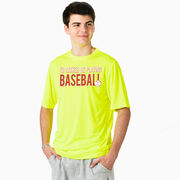 Baseball Short Sleeve Performance Tee - I'd Rather Be Playing Baseball