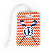 Crew Bag/Luggage Tag - Monogrammed Crossed Oars