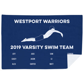 Swimming Premium Blanket - Boys Team Roster